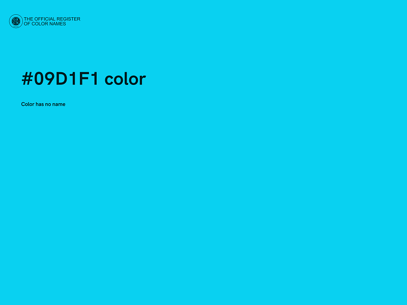 #09D1F1 color image