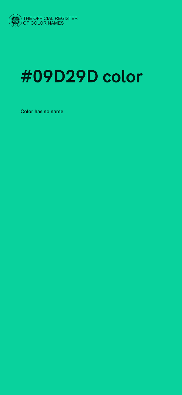 #09D29D color image
