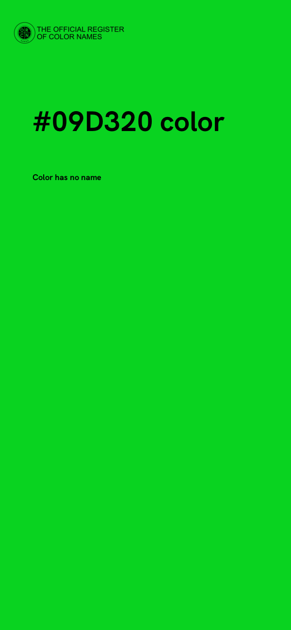 #09D320 color image