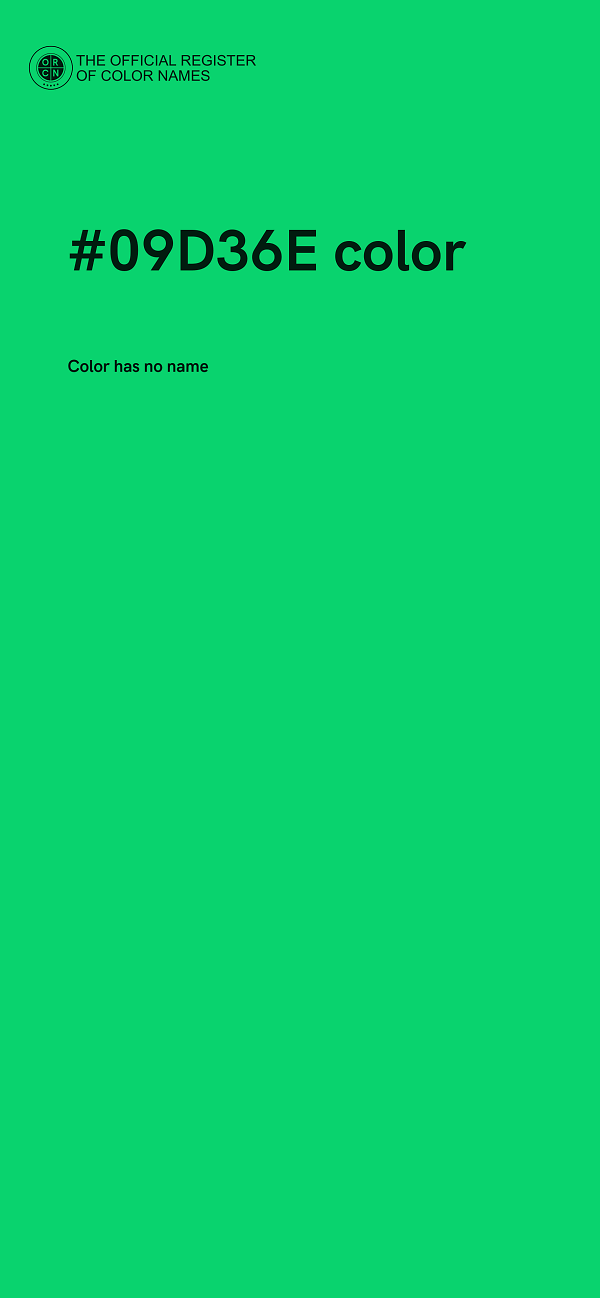 #09D36E color image