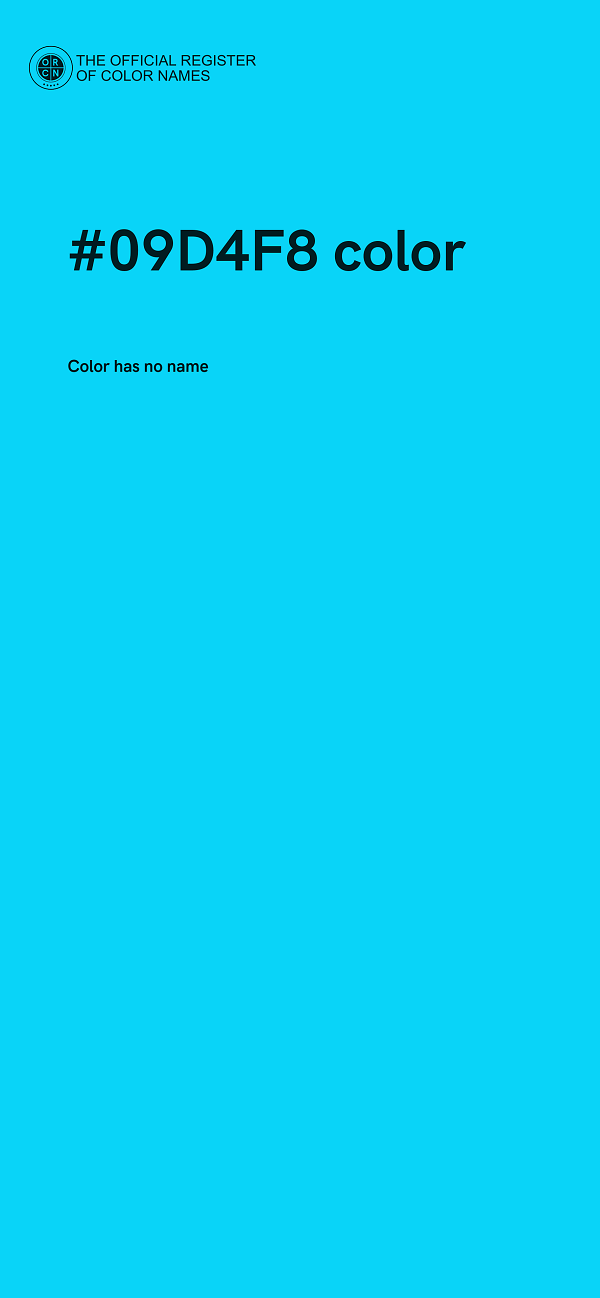 #09D4F8 color image