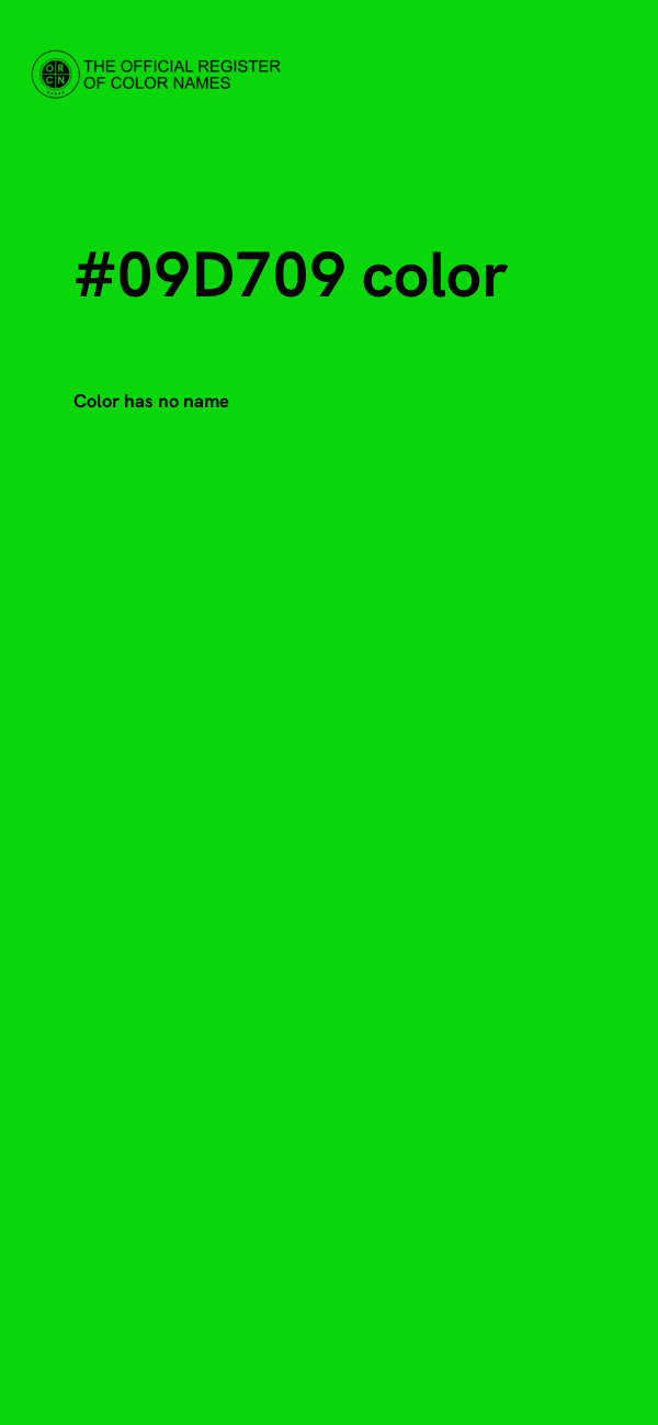 #09D709 color image