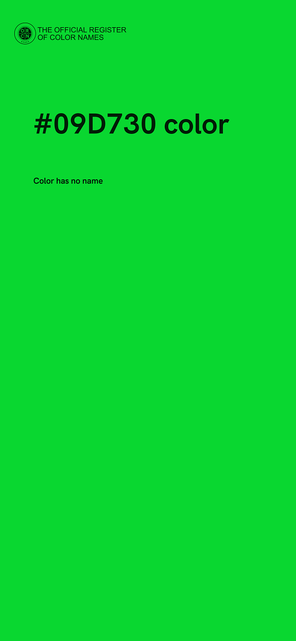 #09D730 color image