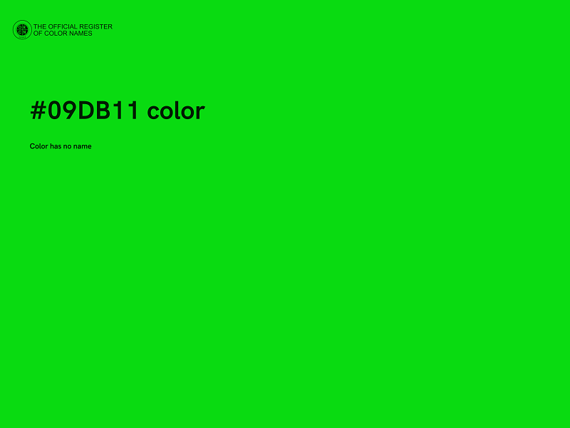 #09DB11 color image