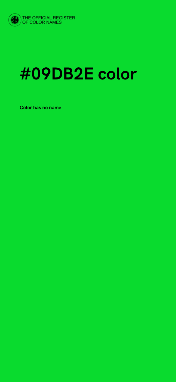 #09DB2E color image