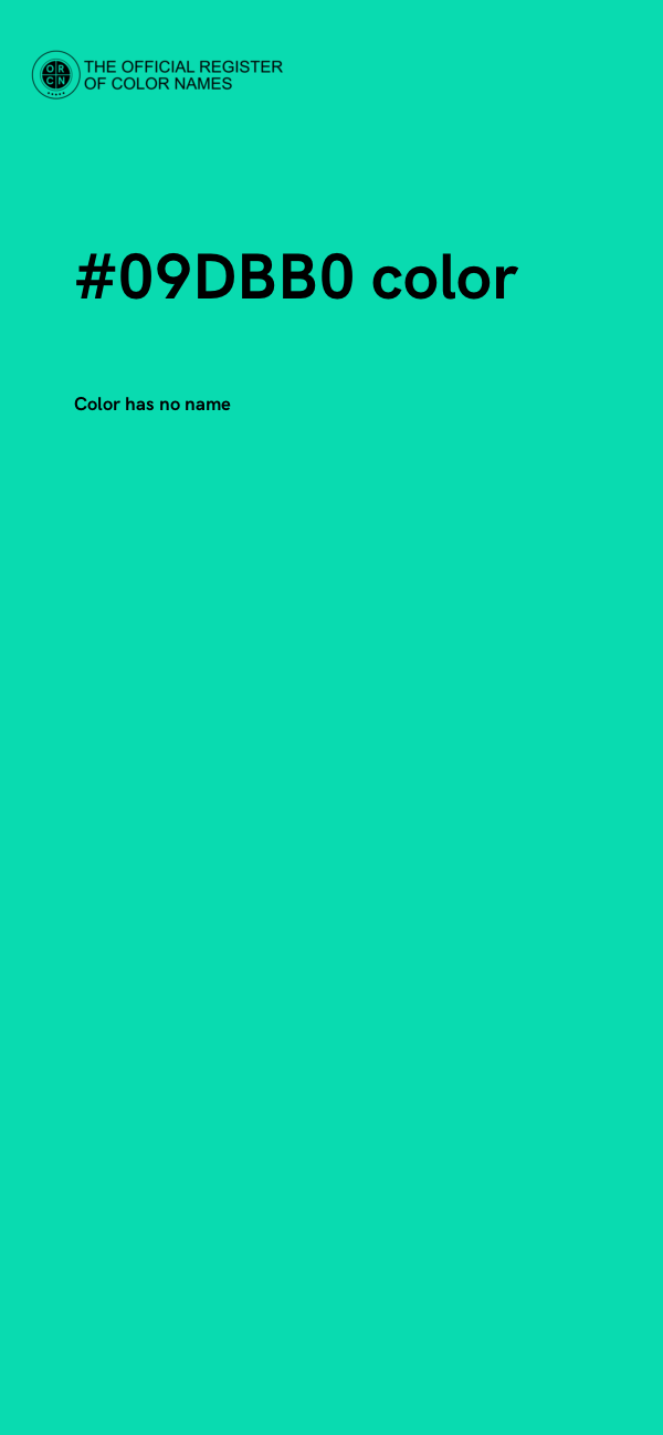 #09DBB0 color image