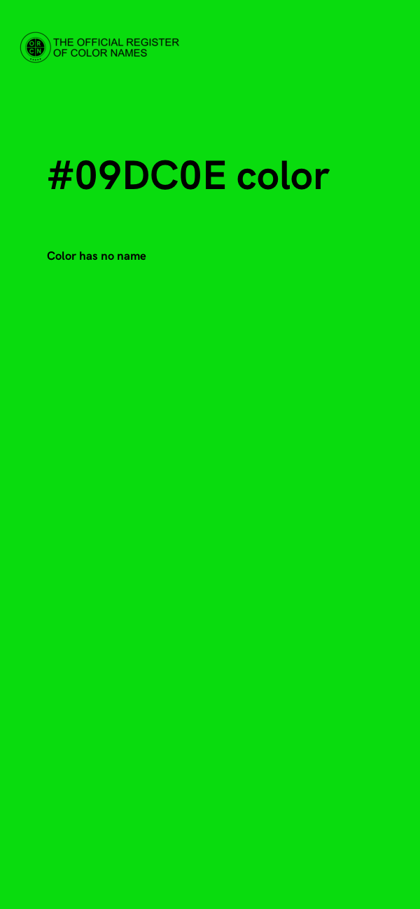 #09DC0E color image