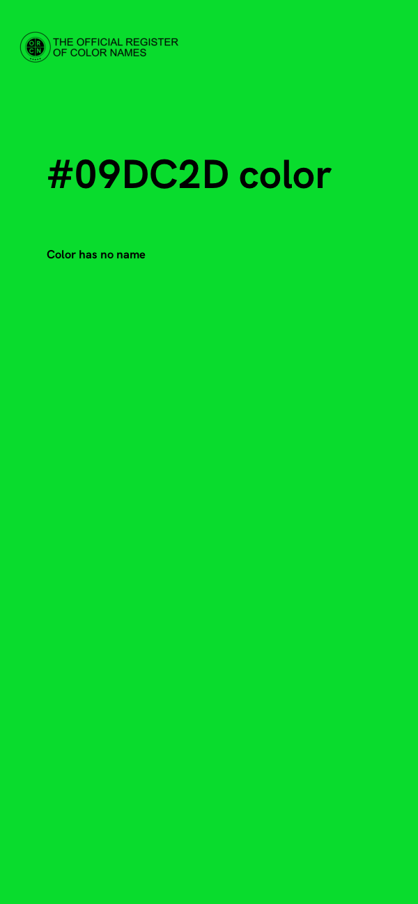 #09DC2D color image