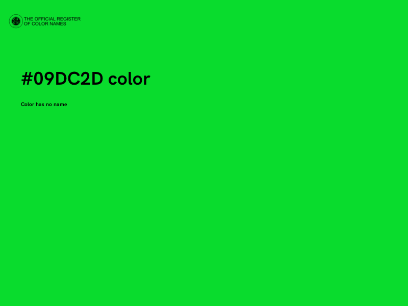 #09DC2D color image