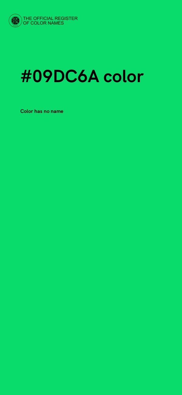 #09DC6A color image
