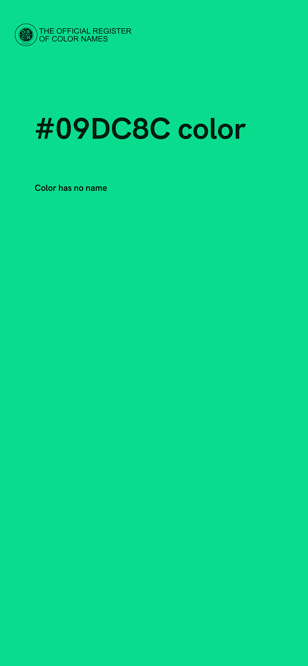 #09DC8C color image