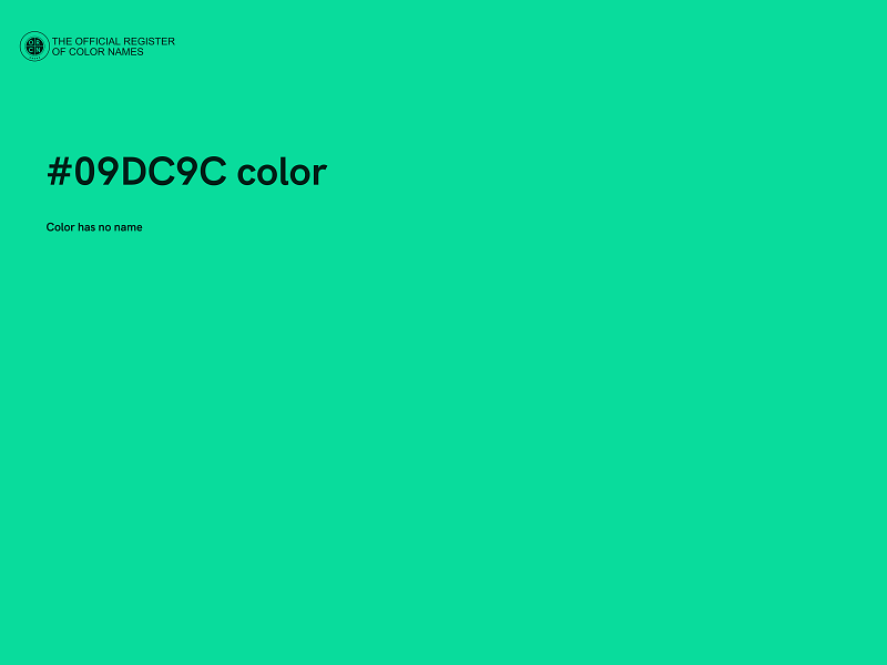 #09DC9C color image