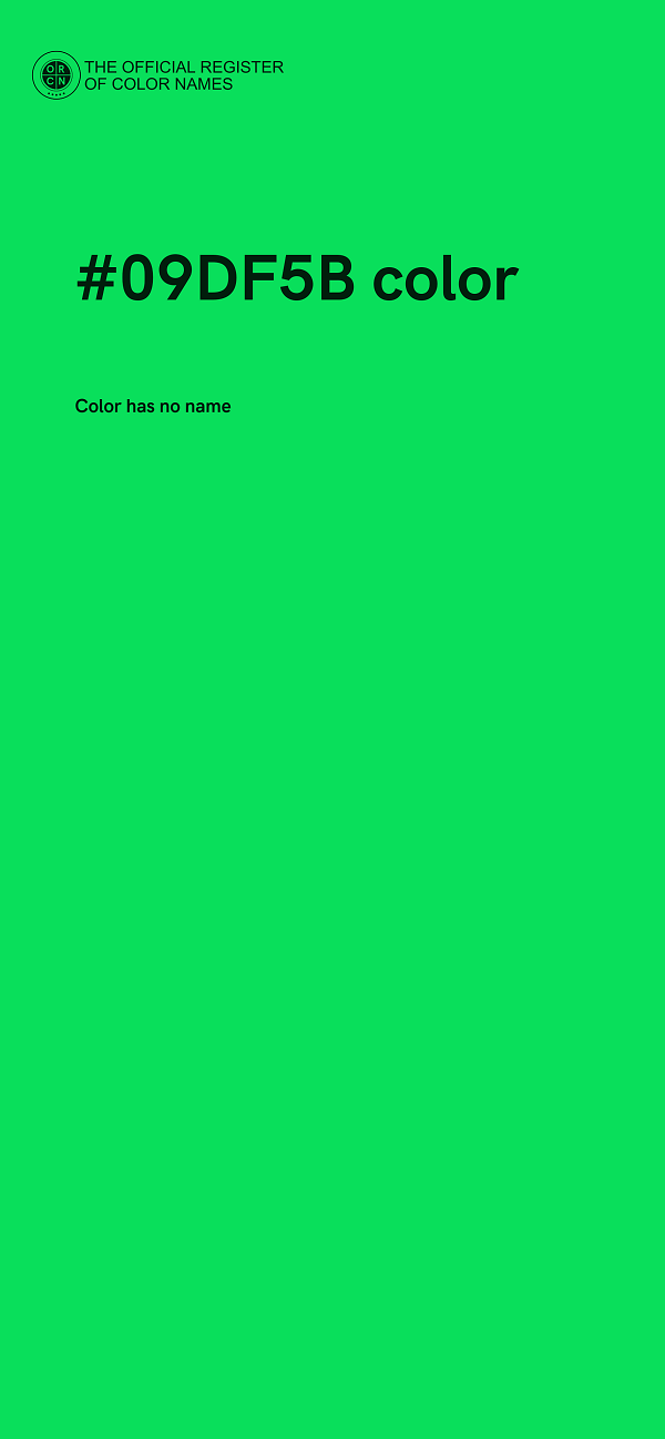 #09DF5B color image