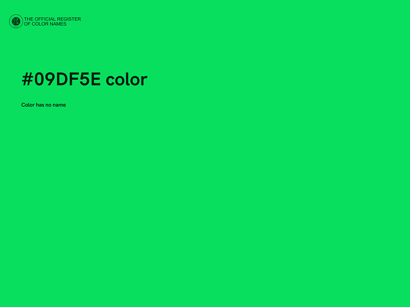 #09DF5E color image