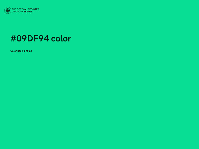 #09DF94 color image