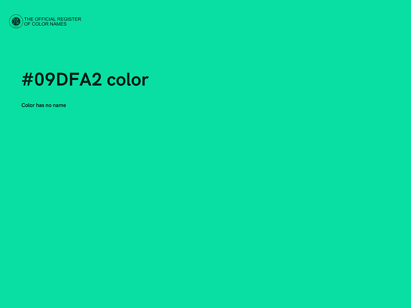 #09DFA2 color image