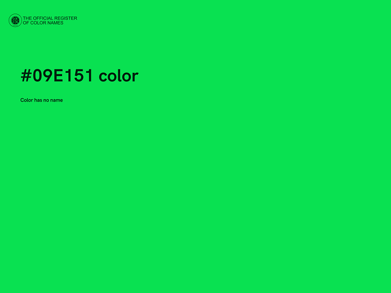 #09E151 color image