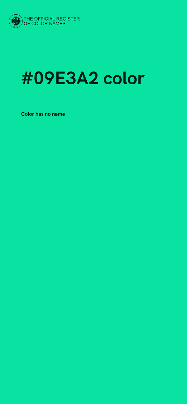 #09E3A2 color image