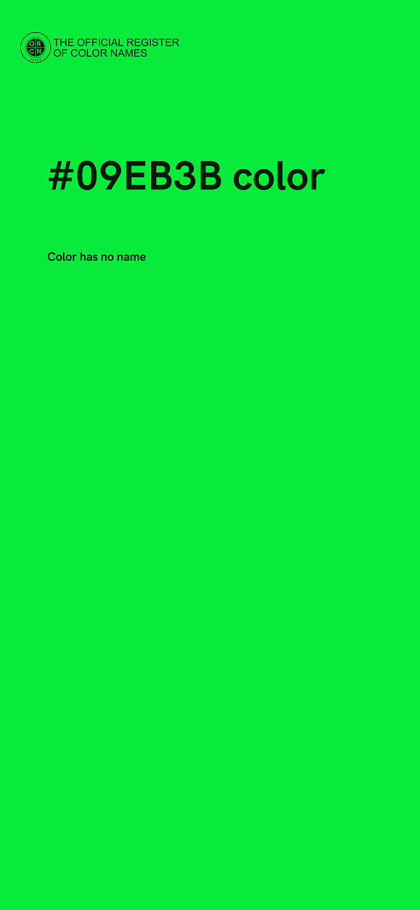 #09EB3B color image