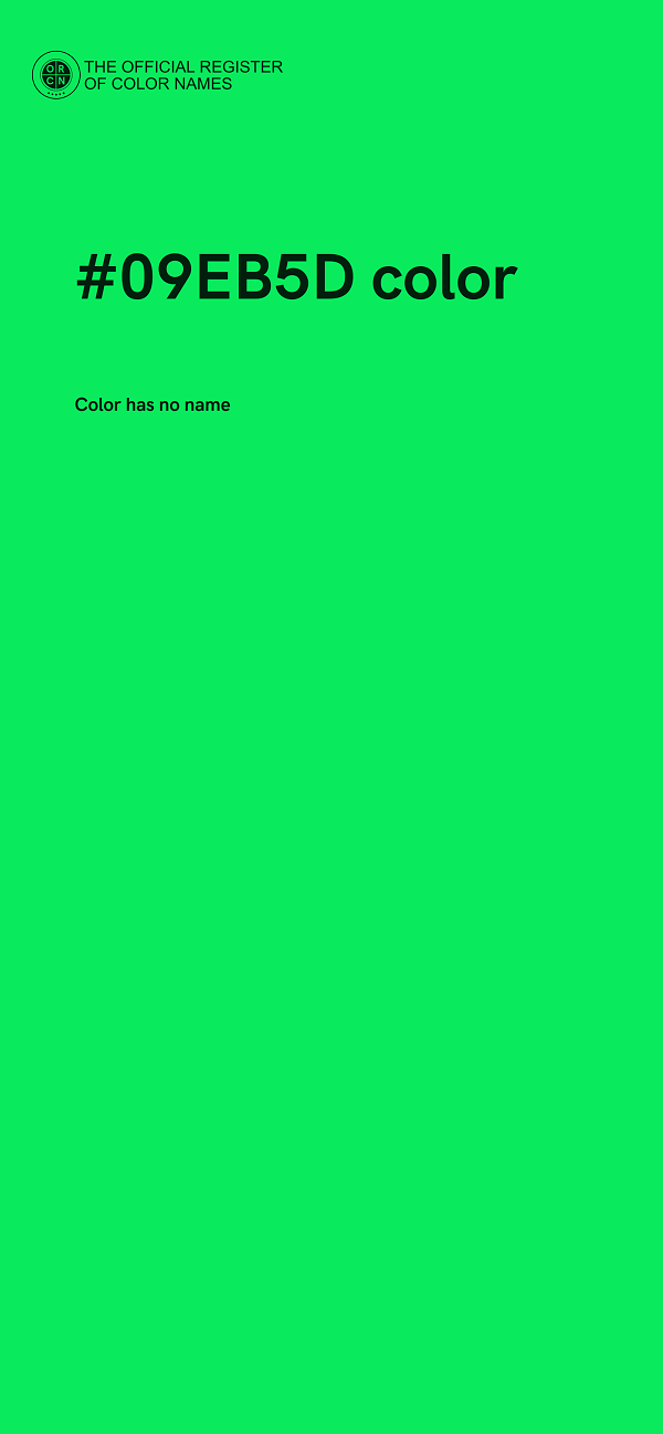 #09EB5D color image