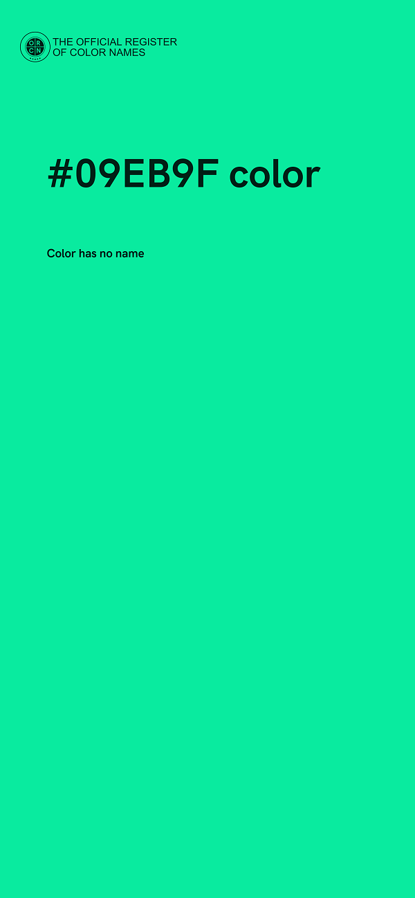 #09EB9F color image