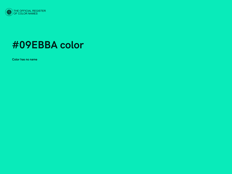 #09EBBA color image