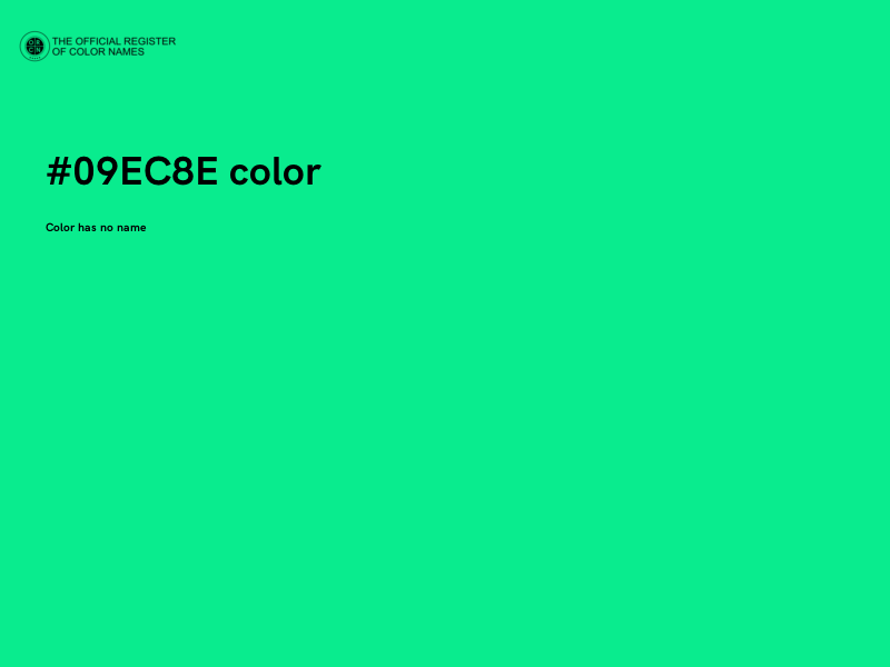 #09EC8E color image