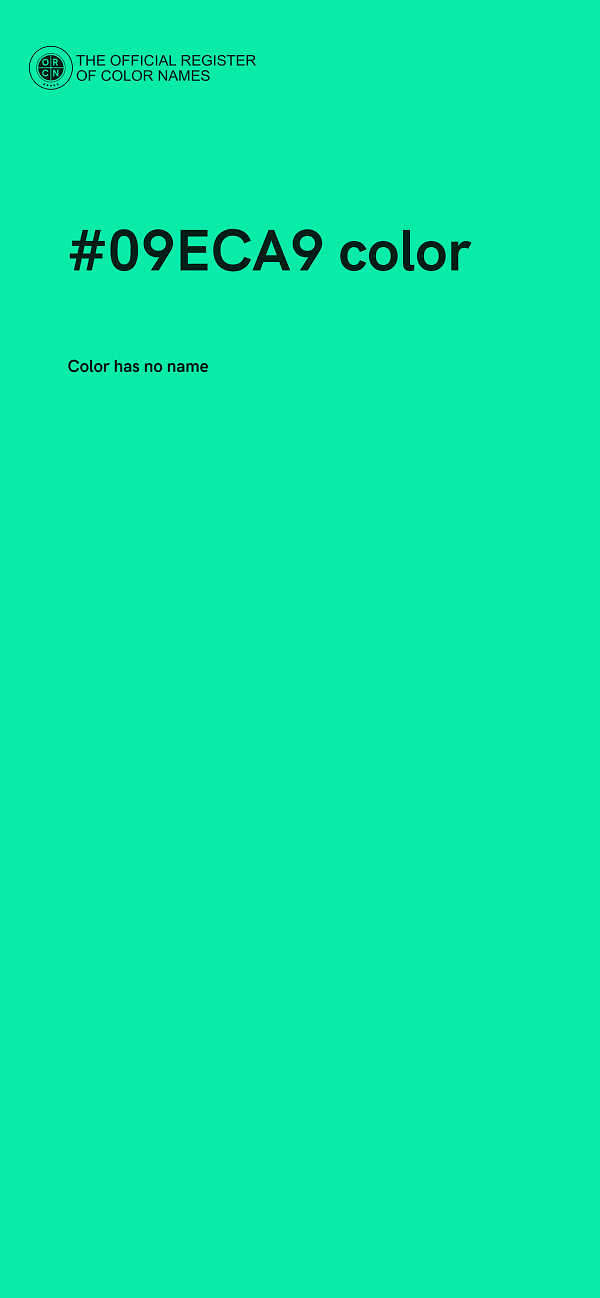 #09ECA9 color image