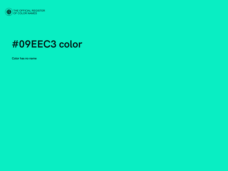 #09EEC3 color image