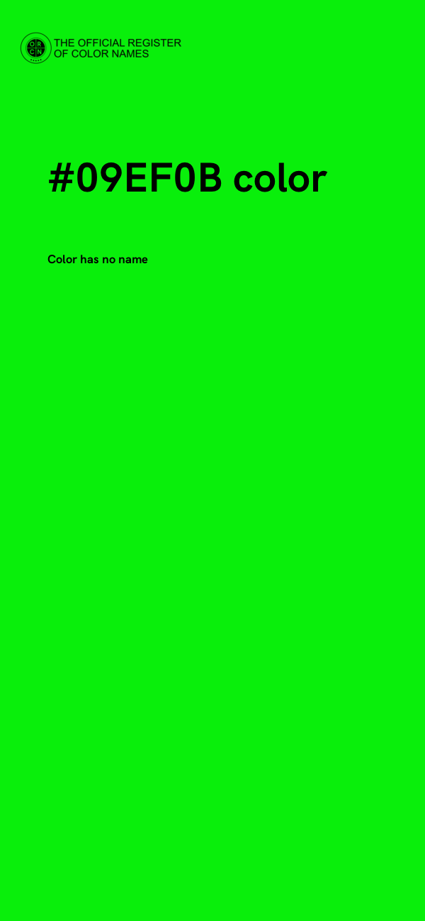 #09EF0B color image