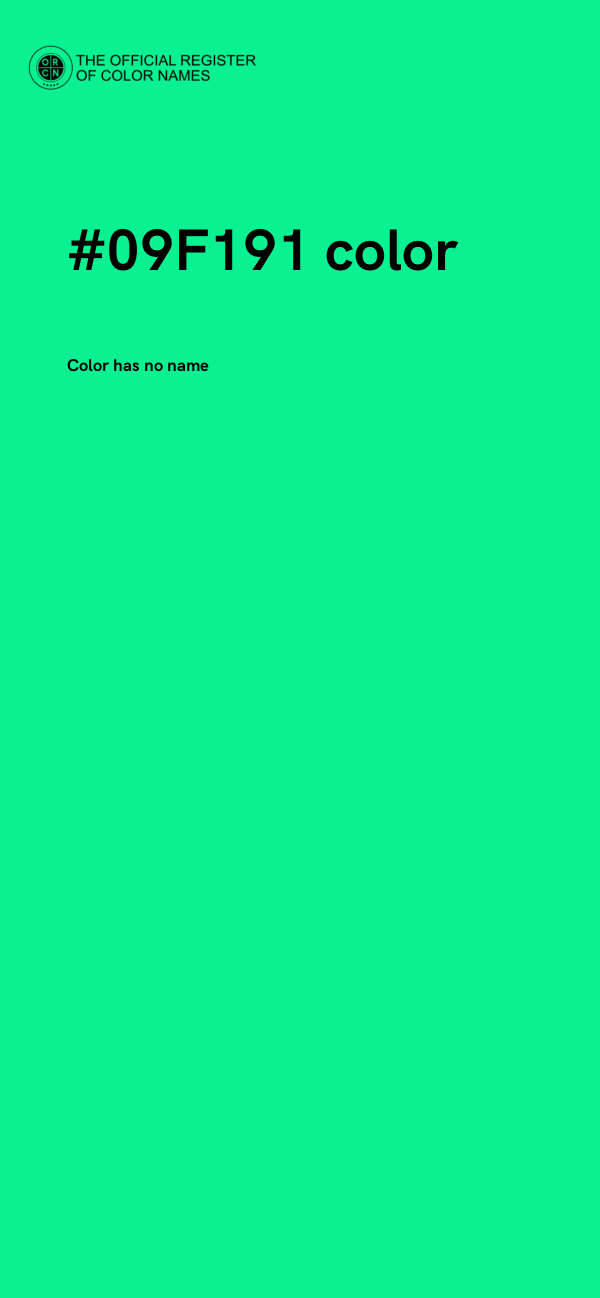 #09F191 color image