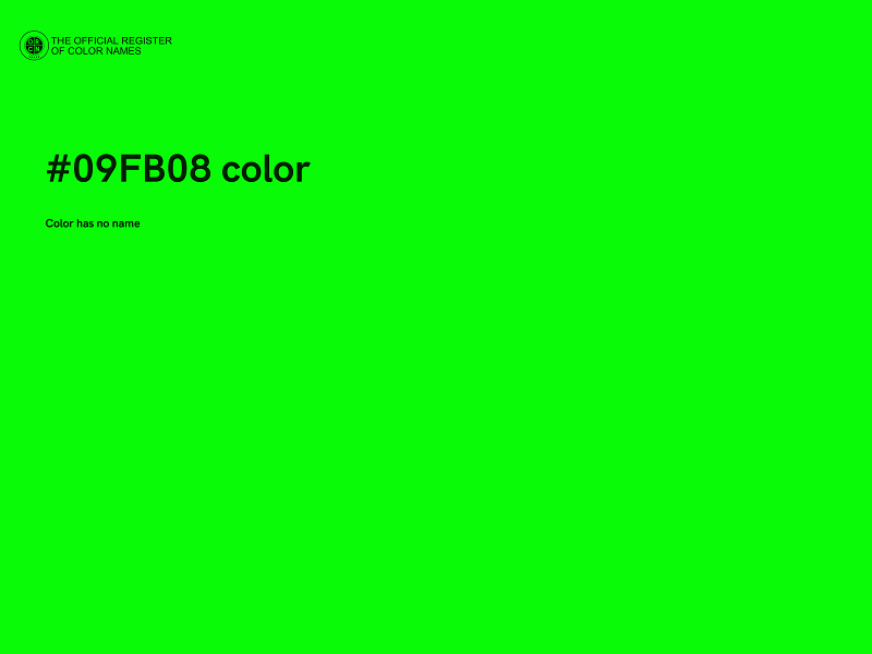 #09FB08 color image