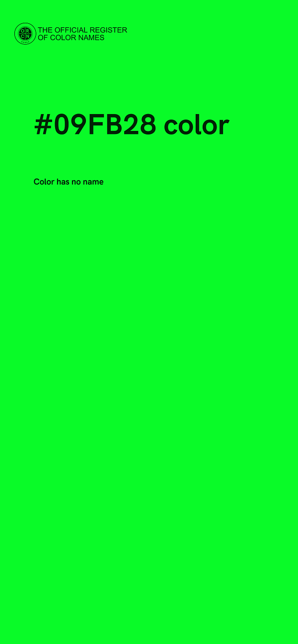 #09FB28 color image