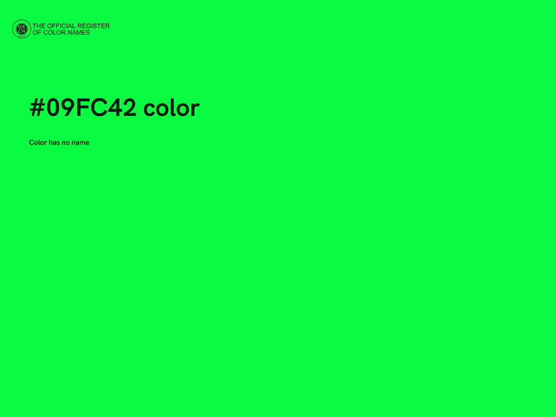 #09FC42 color image