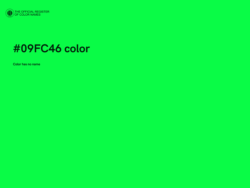 #09FC46 color image