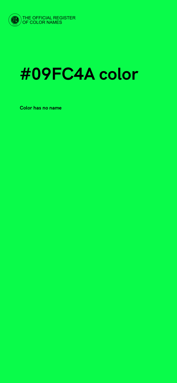 #09FC4A color image