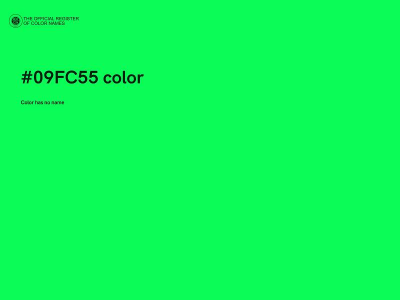 #09FC55 color image