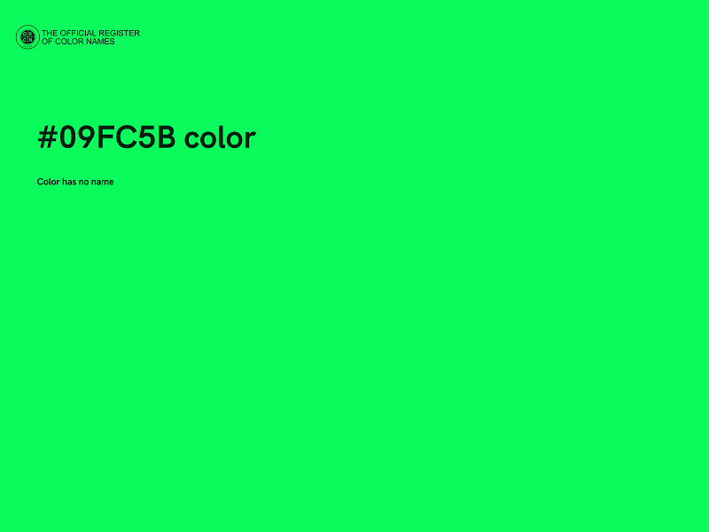 #09FC5B color image