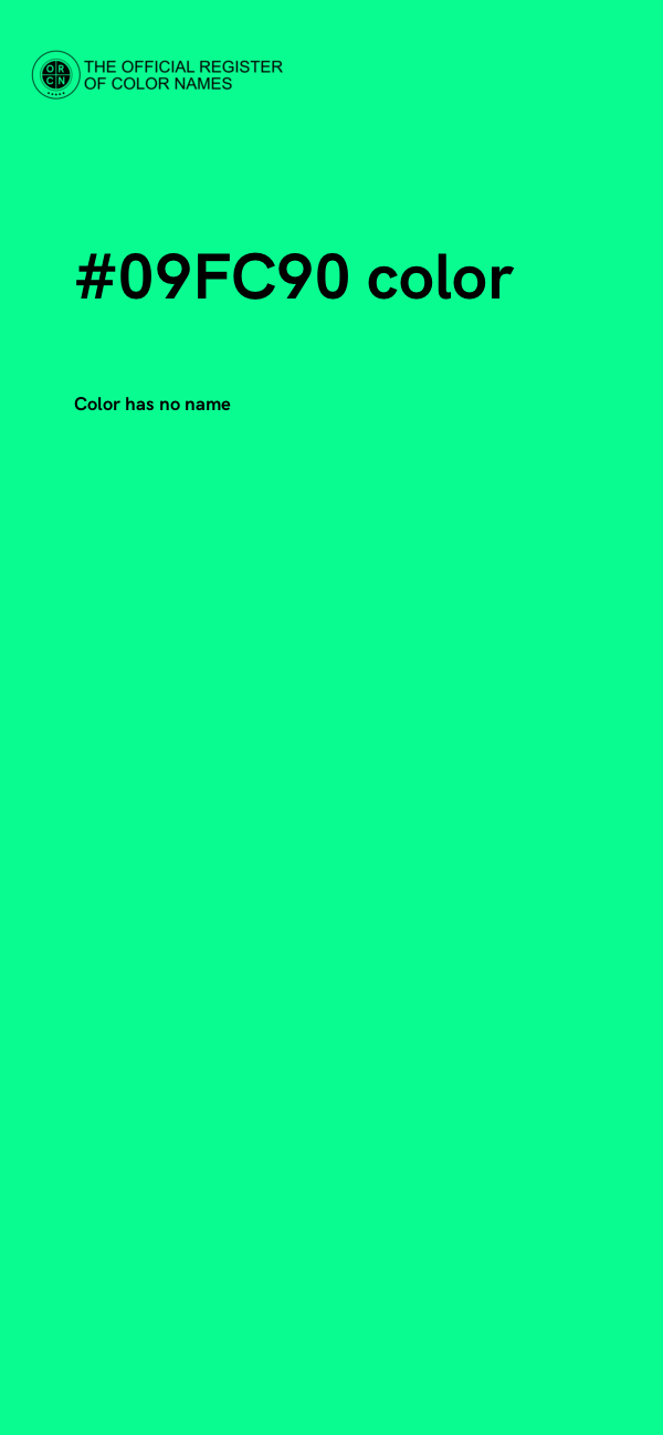 #09FC90 color image