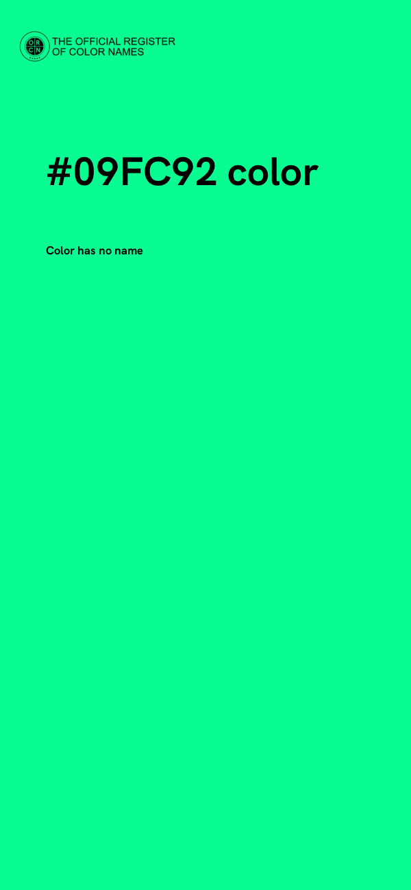 #09FC92 color image