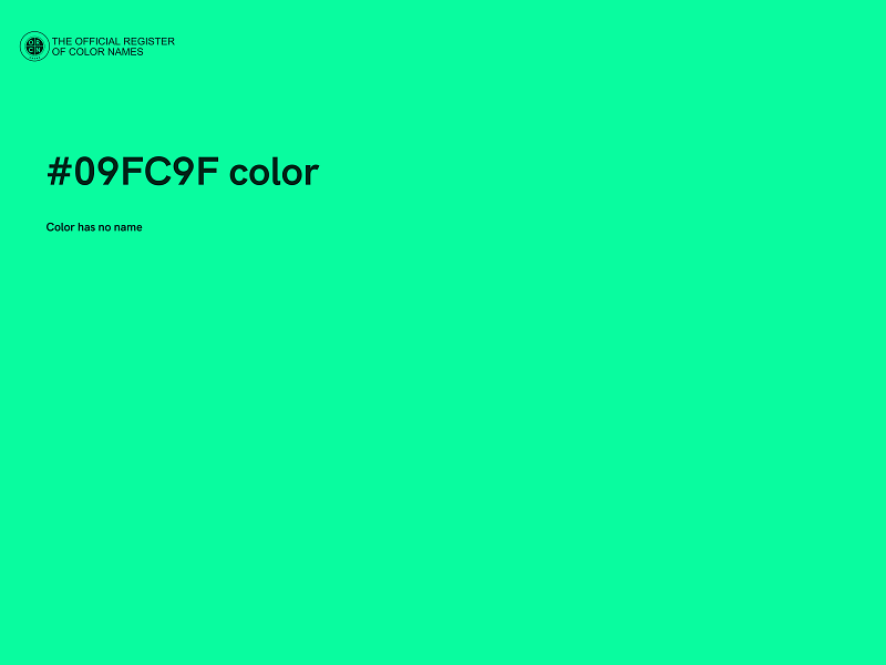 #09FC9F color image