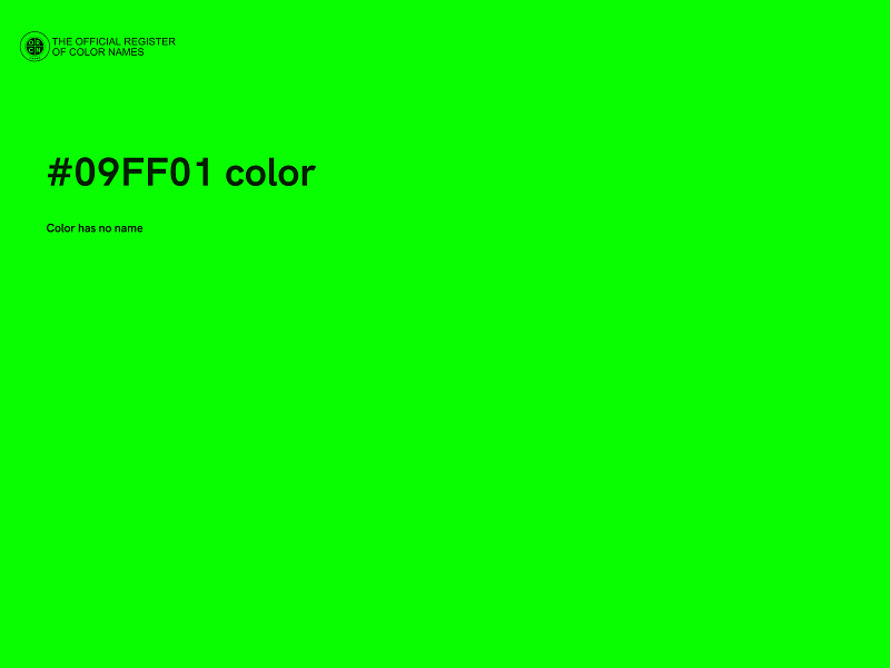 #09FF01 color image