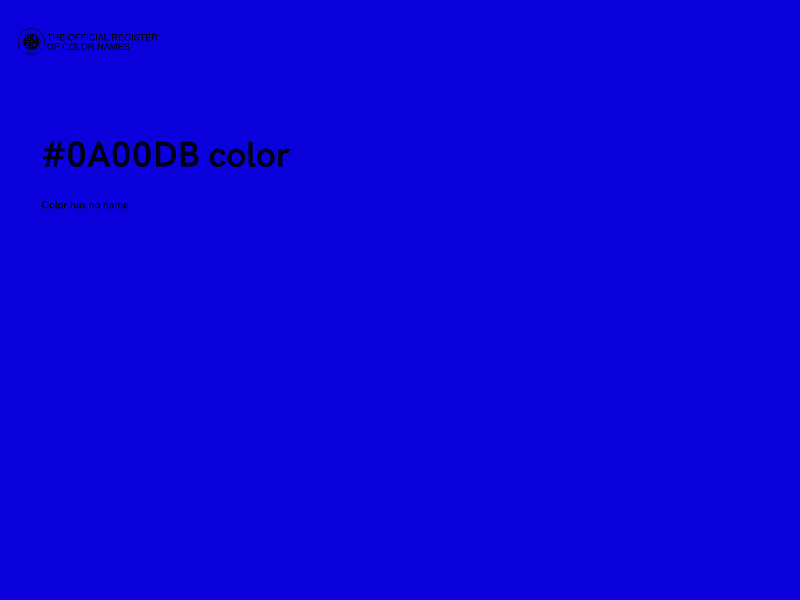 #0A00DB color image