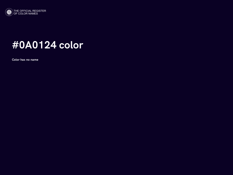 #0A0124 color image