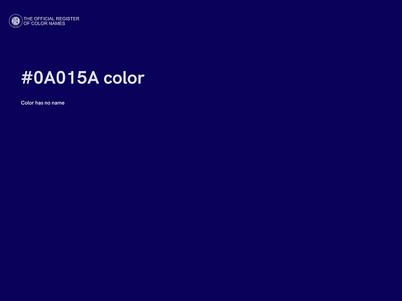 #0A015A color image