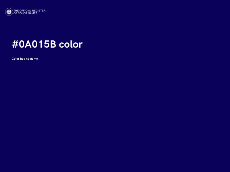 #0A015B color image