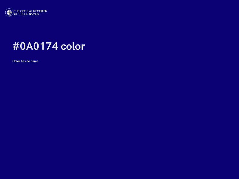 #0A0174 color image