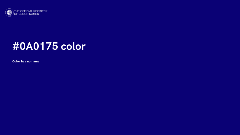 #0A0175 color image