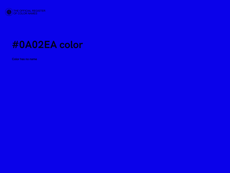 #0A02EA color image