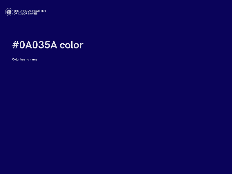 #0A035A color image